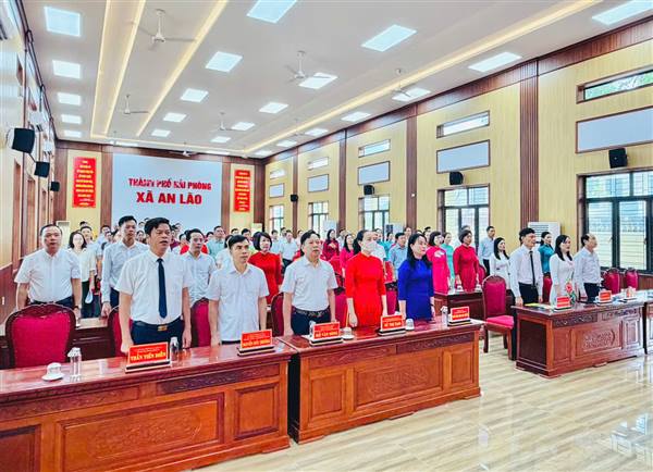 XÃ AN LÃO TỔ CHỨC LỄ CHÀO CỜ VÀ SINH HOẠT DƯỚI CỜ THÁNG 8 NĂM 2026.