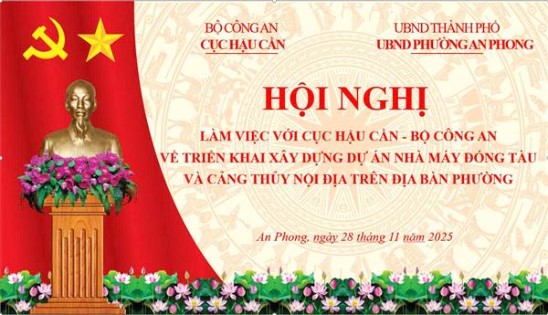 Cục Hậu cần – Bộ Công an Khảo sát Ranh giới Khu đất 54,8 ha Triển khai Dự án Bến Cảng Thủy Nội địa và Logistics tại TDP Kim Sơn, Phường An Phong