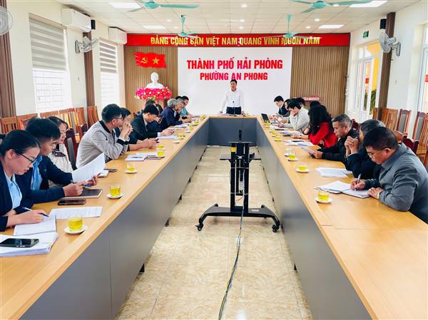 Phường An Phong tổ chức buổi làm việc về rà soát phương án bồi thường, hỗ trợ, tái định cư thực hiện dự án Khu Công nghiệp An Dương