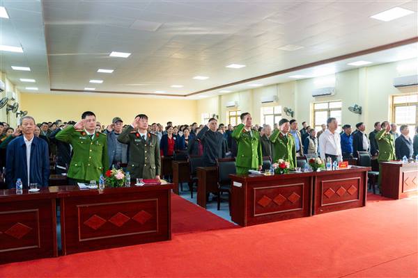 Công an phường An Phong tổ chức hội nghị "Lắng nghe ý kiến nhân dân"