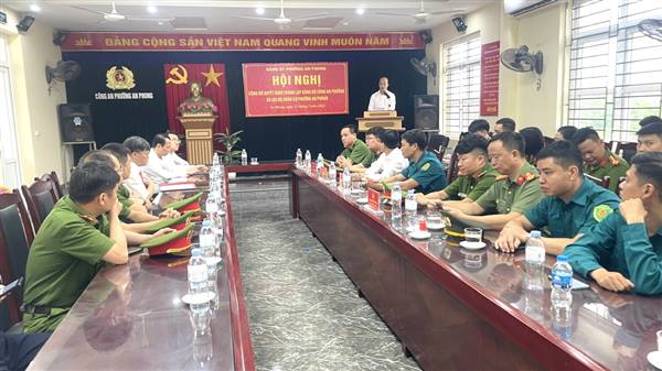 HỘI NGHỊ CÔNG BỐ QUYẾT ĐỊNH THÀNH LẬP ĐẢNG BỘ CÔNG AN PHƯỜNG VÀ CHI BỘ QUÂN SỰ PHƯỜNG
