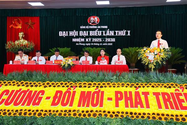 Phiên trù bị Đại hội đại biểu Đảng bộ phường An Phong lần thứ I, nhiệm kỳ 2025-2030