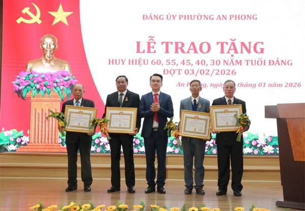 Phường An Phong long trọng Tổ chức Lễ kỷ niệm 96 năm ngày thành lập Đảng cộng sản Việt Nam