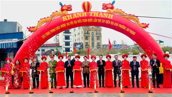 Phường An Phong khánh thành công trình Giao thông đô thị và Tổ chức khám sức khoẻ nhân dân chào mừng Đại hội XIV của Đảng