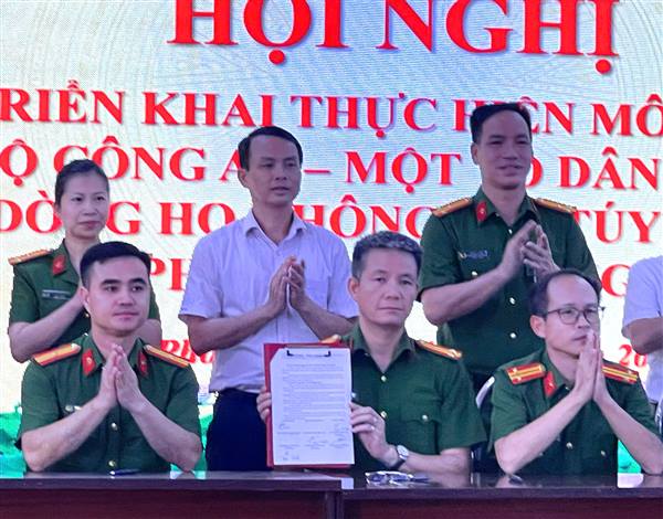 Hội nghị triển khai thực hiện mô hình “ Mỗi cán bộ chiến sĩ Công an một Tổ dân phố không ma túy và dòng họ không ma túy trên địa bàn phường An Phong "