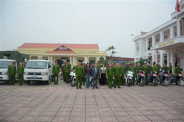 Công an xã An Phú ra quân tấn công, trấn áp tội phạm bảo đảm an ninh, trật tự trên địa bàn xã