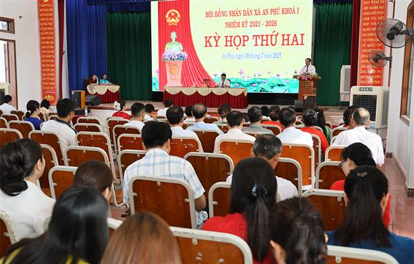 HĐND xã An Phú khóa I, nhiệm kỳ 2021 - 2026 tổ chức kỳ họp thứ Hai