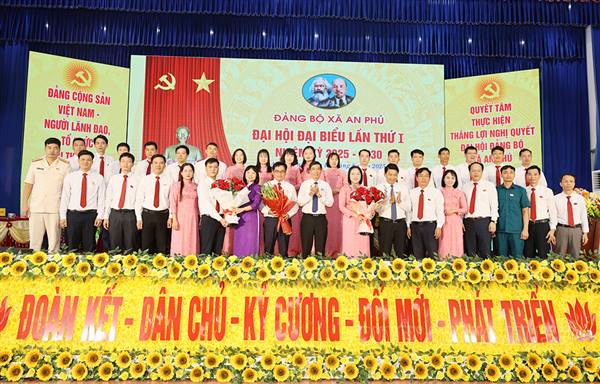 Đảng bộ xã An Phú tổ chức thành công Đại hội đại biểu lần thứ nhất, nhiệm kỳ 2025 - 2030