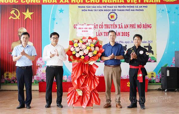 Giải võ thuật cổ truyền mở rộng chào mừng thành công Đại hội đại biểu Đảng bộ xã An Phú