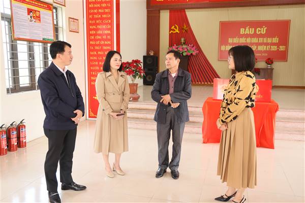 Đoàn kiểm tra số 02 của Ủy ban bầu cử thành phố kiểm tra công tác chuẩn bị bầu cử tại xã An Phú