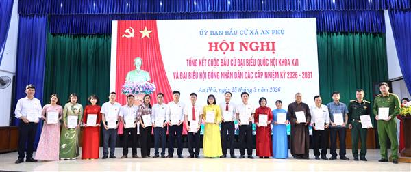 Xã An Phú tổng kết công tác bầu cử đại biểu Quốc hội và đại biểu HĐND các cấp