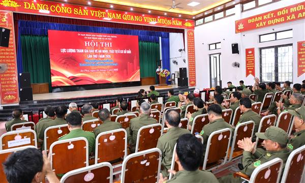 Xã An Phú tham gia hội thi trực tuyến lực lượng bảo vệ an ninh, trật tự ở cơ sở năm 2026