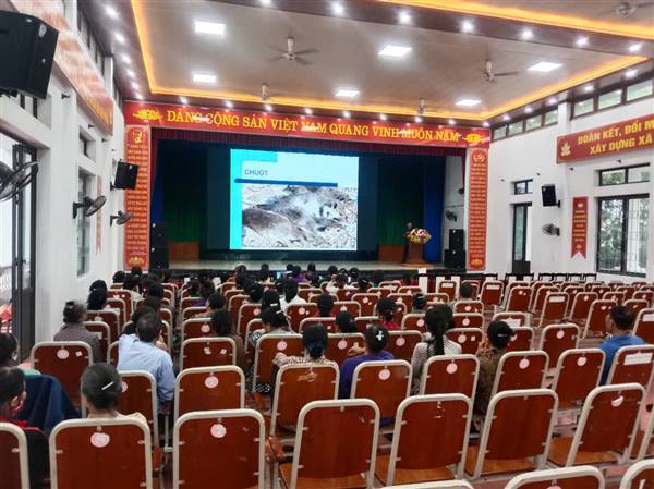 Tập huấn kỹ thuật chăm sóc và phòng trừ sâu bệnh hại lúa cho nông dân