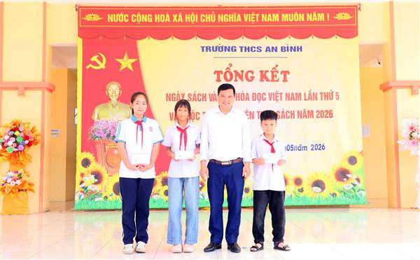 Trường THCS An Bình tổng kết Ngày Sách và Văn hóa đọc Việt Nam lần thứ V, trao giải cuộc thi kể chuyện theo sách năm 2026