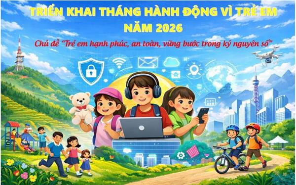 Xã An Phú xây dựng kế hoạch phối hợp triển khai Tháng hành động vì trẻ em năm 2026
