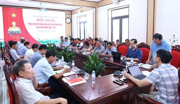 UBND xã An Phú triển khai kế hoạch sản xuất vụ mùa và vụ đông năm 2026 - 2027
