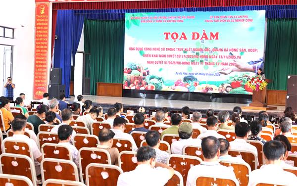 Trung tâm Dịch vụ sự nghiệp công xã An Phú phối hợp tổ chức Tọa đàm ứng dụng công nghệ số trong truy xuất nguồn gốc và quảng bá nông sản OCOP