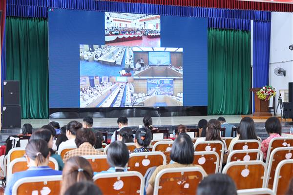 Xã An Phú tham dự trực tuyến Hội nghị Báo cáo viên thành phố tháng 7 năm 2026