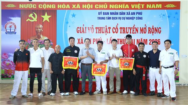 An Phú tổ chức thành công Giải Võ thuật cổ truyền mở rộng lần thứ II năm 2026