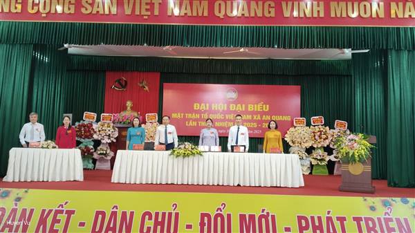 ĐẠI HỘI ĐẠI BIỂU MẶT TRẬN TỔ QUỐC VIỆT NAM XÃ AN QUANG LẦN THỨ I, NHIỆM KỲ 2025 – 2030