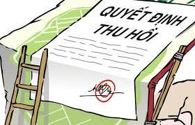 QĐ thu hồi giấy chứng nhận quyền sử dụng đất mang tên ông Phan Văn Bần, thôn Đâu Kiên, xã An Quang