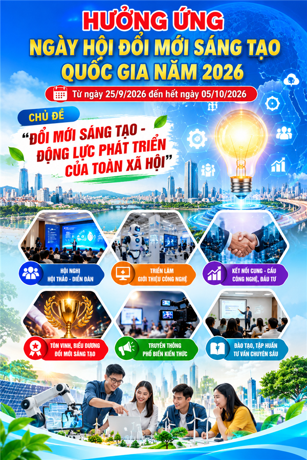 HƯỞNG ỨNG NGÀY HỘI ĐỔI MỚI SÁNG TẠO QUỐC GIA NĂM 2026