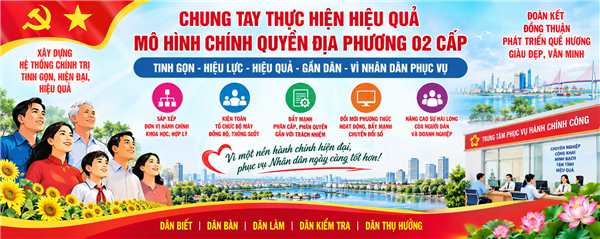 Hoàn thiện, sắp xếp và vận hành hiệu quả mô hình chính quyền địa phương 02 cấp