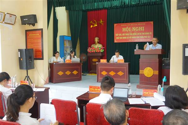 Đảng ủy xã An Thành tổ chức Hội nghị tiếp xúc, đối thoại trực tiếp của đồng chí Bí thư Đảng ủy, Chủ tịch UBND xã với nhân dân thôn Phù Tải 1