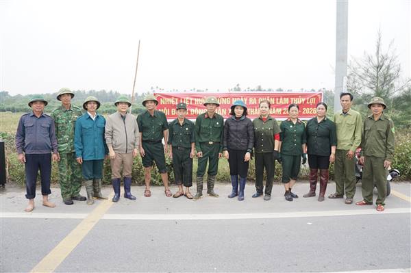 Xã An Thành đồng loạt ra quân làm thủy lợi nội đồng trên địa bàn xã