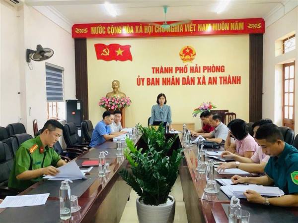 Xã An Thành tập trung chỉ đạo tăng cường công tác ứng phó với cơn bão số 3 (WiPha)