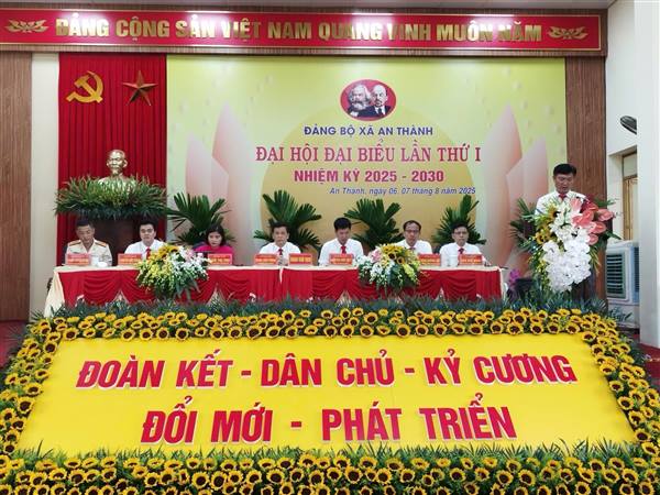 PHIÊN TRÙ BỊ ĐẠI HỘI ĐẠI BIỂU ĐẢNG BỘ XÃ AN THÀNH LẦN THỨ I, NHIỆM KỲ 2025 - 2030.