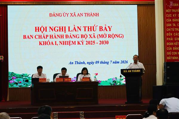 ĐẢNG ỦY XÃ AN THÀNH TRIỂN KHAI NHIỆM VỤ 6 THÁNG CUỐI NĂM 2026