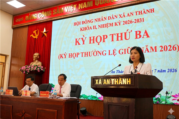 HĐND xã An Thành tổ chức Kỳ họp thứ Ba – Kỳ họp thường lệ giữa năm năm 2026