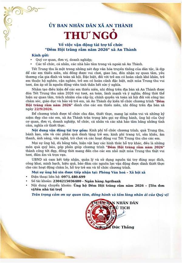 AN THÀNH CHUNG TAY MANG TRUNG THU ẤM ÁP ĐẾN VỚI THIẾU NHI
