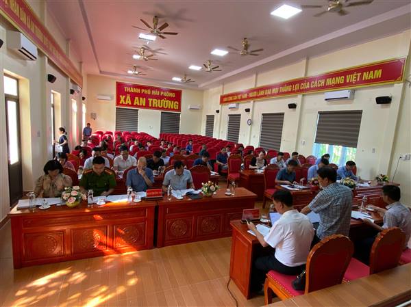 Đảng ủy xã An Trường tổ chức Hội nghị góp ý Dự thảo lần 3 Báo cáo chính trị trình Đại hội Đảng bộ xã lần thứ I
