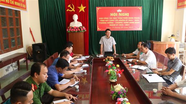 Thường trực Đảng ủy xã An Trường làm việc với các thôn: Lắng nghe, chỉ đạo, thúc đẩy nhiệm vụ chính trị từ cơ sở