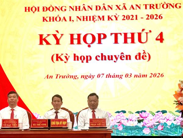 HĐND xã An Trường tổ chức Kỳ họp thứ 4 (kỳ họp chuyên đề) khóa I, nhiệm kỳ 2021 – 2026