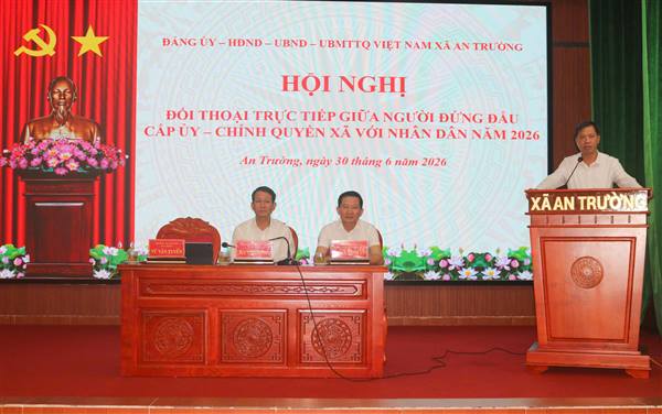 Xã An Trường: Đối thoại trực tiếp giữa người đứng đầu cấp ủy, chính quyền với nhân dân