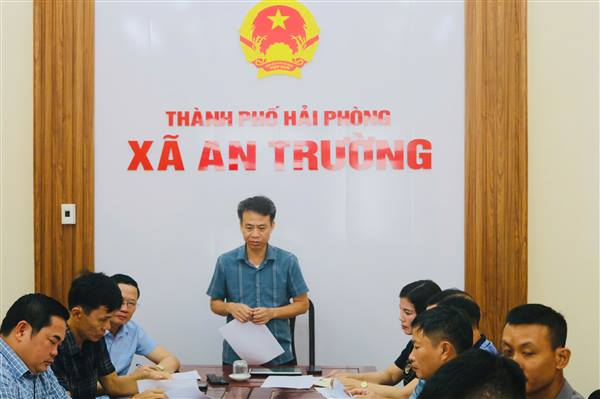 Xã An Trường tổ chức hội nghị triển khai công tác thu gom, phân loại, vận chuyển và xử lý chất thải rắn sinh hoạt