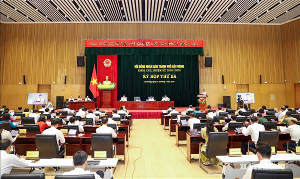 Khai mạc Kỳ họp thứ 3 HĐND thành phố Hải Phòng