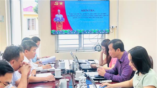 An Trường kiểm tra việc xây dựng, áp dụng, duy trì và cải tiến Hệ thống quản lý chất lượng theo TCVN ISO 9001:2015