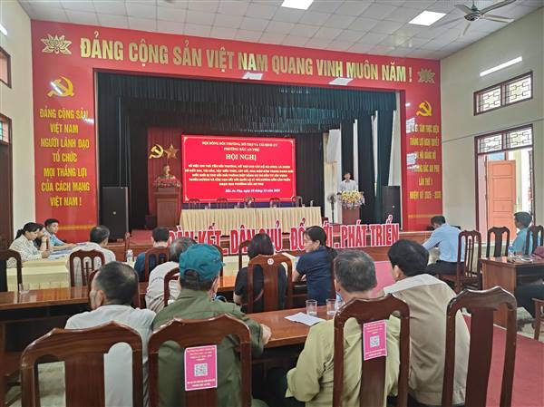 Hội đồng bồi thường hỗ trợ tái định cư phường Bắc An Phụ chi trả tiền hỗ trợ cho các hộ dân thuộc Dự án Đầu tư xây dựng tuyến đường và cầu Vạn kết nối quốc lộ 37 thành phố Chí Linh) với đường dẫn cầu Triều  thị xã Kinh Môn đoạn thuộc địa phận phường Bắc An Phụ