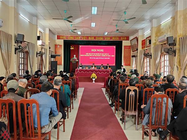 Thường trực HĐND Phường Bắc An Phụ tiếp xúc cử tri trước kỳ họp thứ tư HĐND phường khóa I, nhiệm kỳ 2021 – 2026