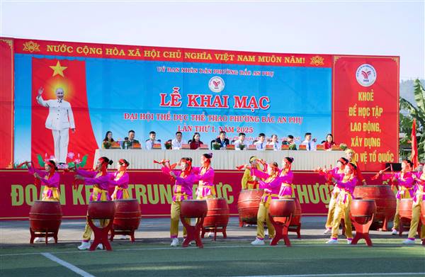 Phường Bắc An Phụ tổ chức thành công Lễ Khai mạc Đại hội Thể dục thể thao lần thứ I, năm 2025

