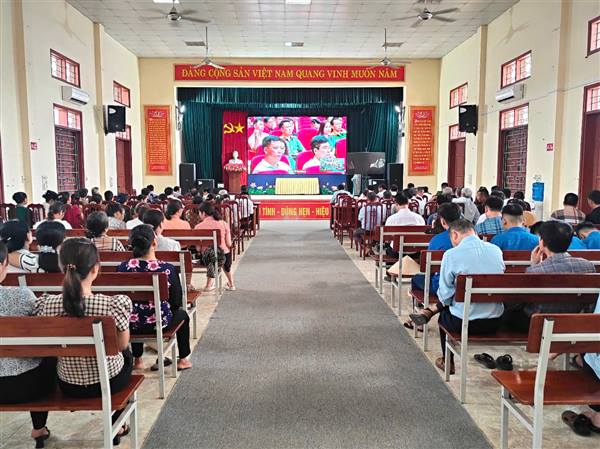 Phường Bắc An Phụ: Dự Hội nghị trực tuyến Đoàn đại biểu Quốc hội Thành phố Hải Phòng tiếp xúc cử tri, báo cáo kết quả Kỳ họp thứ Chín, Quốc hội khóa XV