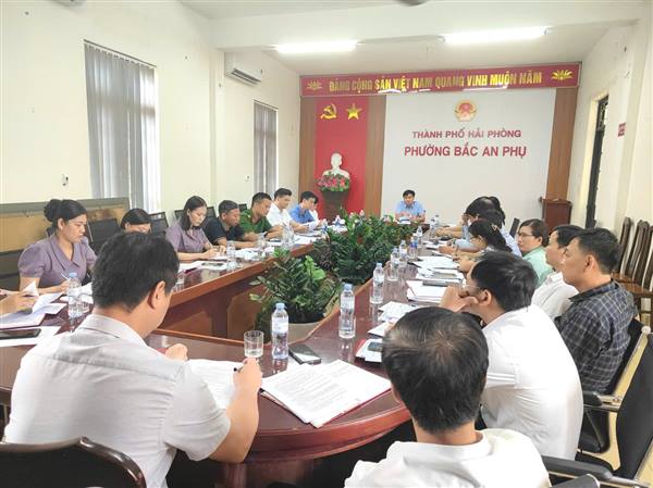 Đảng uỷ phường Bắc An Phụ kiểm tra, đánh giá tiến độ triển khai Kế hoạch tổ chức Đại hội Đảng bộ phường lần thứ Nhất nhiệm kỳ 2025-2030