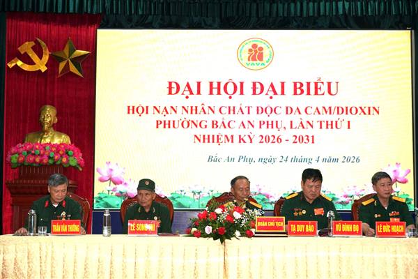 Đại hội đại biểu Hội Nạn nhân chất độc da cam/Dioxin phường Bắc An Phụ nhiệm kỳ 2026-2031