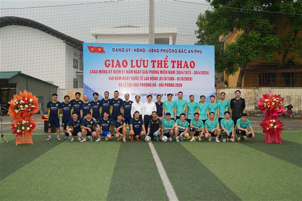 Giao lưu bóng đá giữa 2 đội tuyển: FC Bắc An Phụ và FC  Asphalt K34