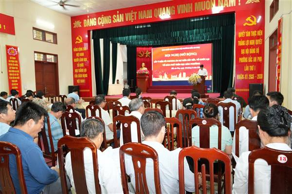 Phường Bắc An Phụ triển khai Đề án sắp xếp, tổ chức lại các Tổ dân phố