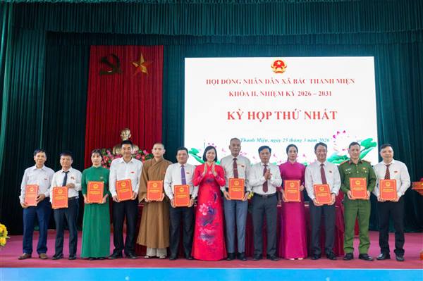BẮC THANH MIỆN TỔ CHỨC KỲ HỌP THỨ NHẤT HỘI ĐỒNG NHÂN DÂN XÃ KHÓA II, NHIỆM KỲ 2026 – 2031
